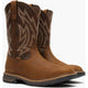 Rocky Men's Ride Lte 11" Waterproof Slip Resist Western Work Boot- Brown- RKW0473 - Overlook Boots