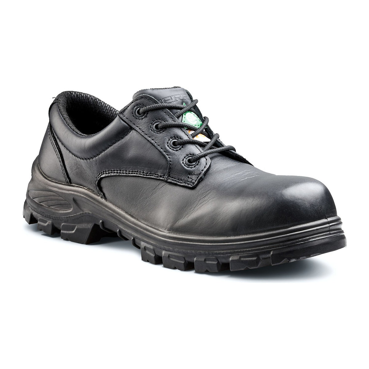 Terra Men's Albany Composite Toe Safety Work Shoe - Black - R835BK - Front Angle - Overlook Boots