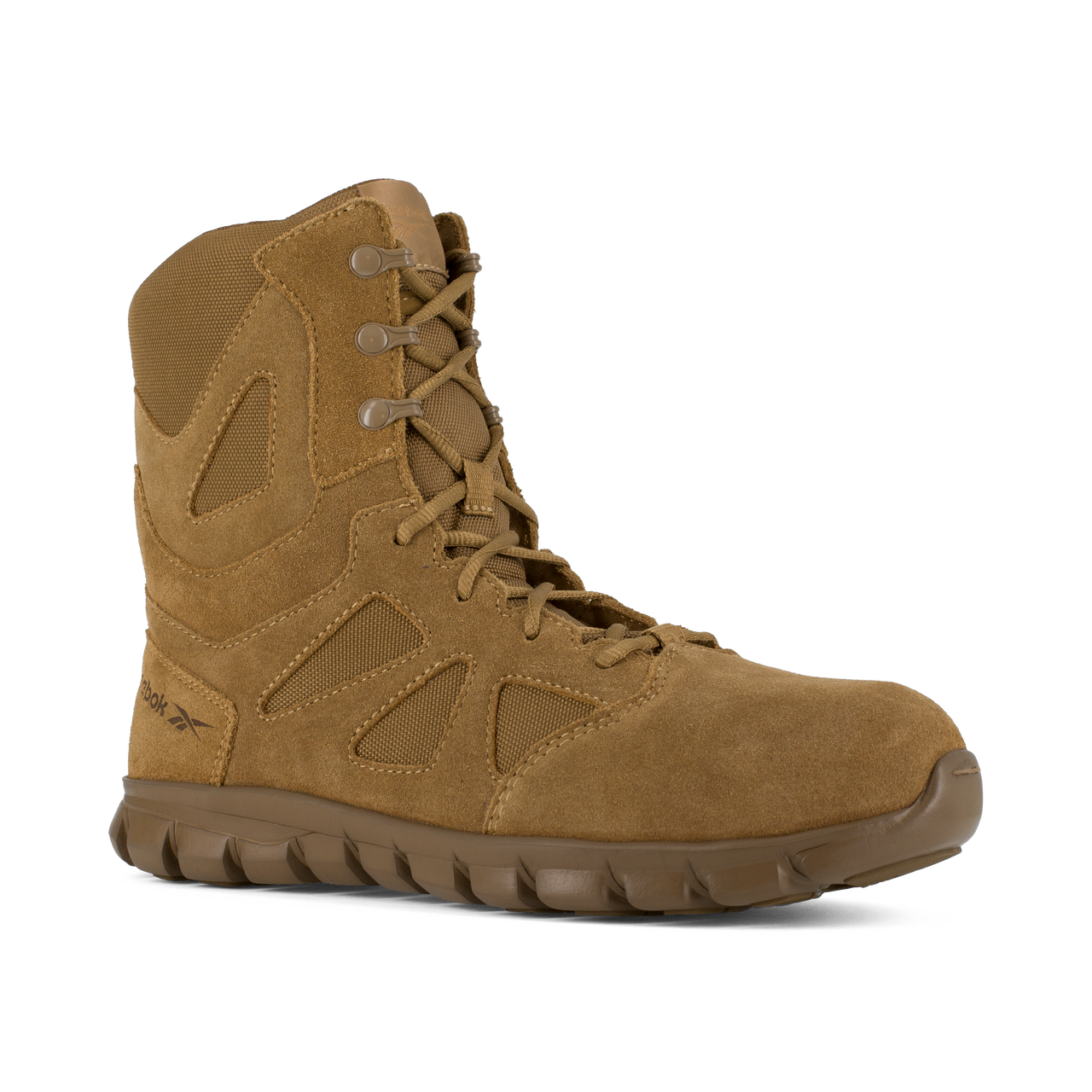 Reebok Men's Sublite Cushion 8" Composite Toe Tactical Military Boot - Coyote - RB8809 4 / Medium / Coyote - Overlook Boots