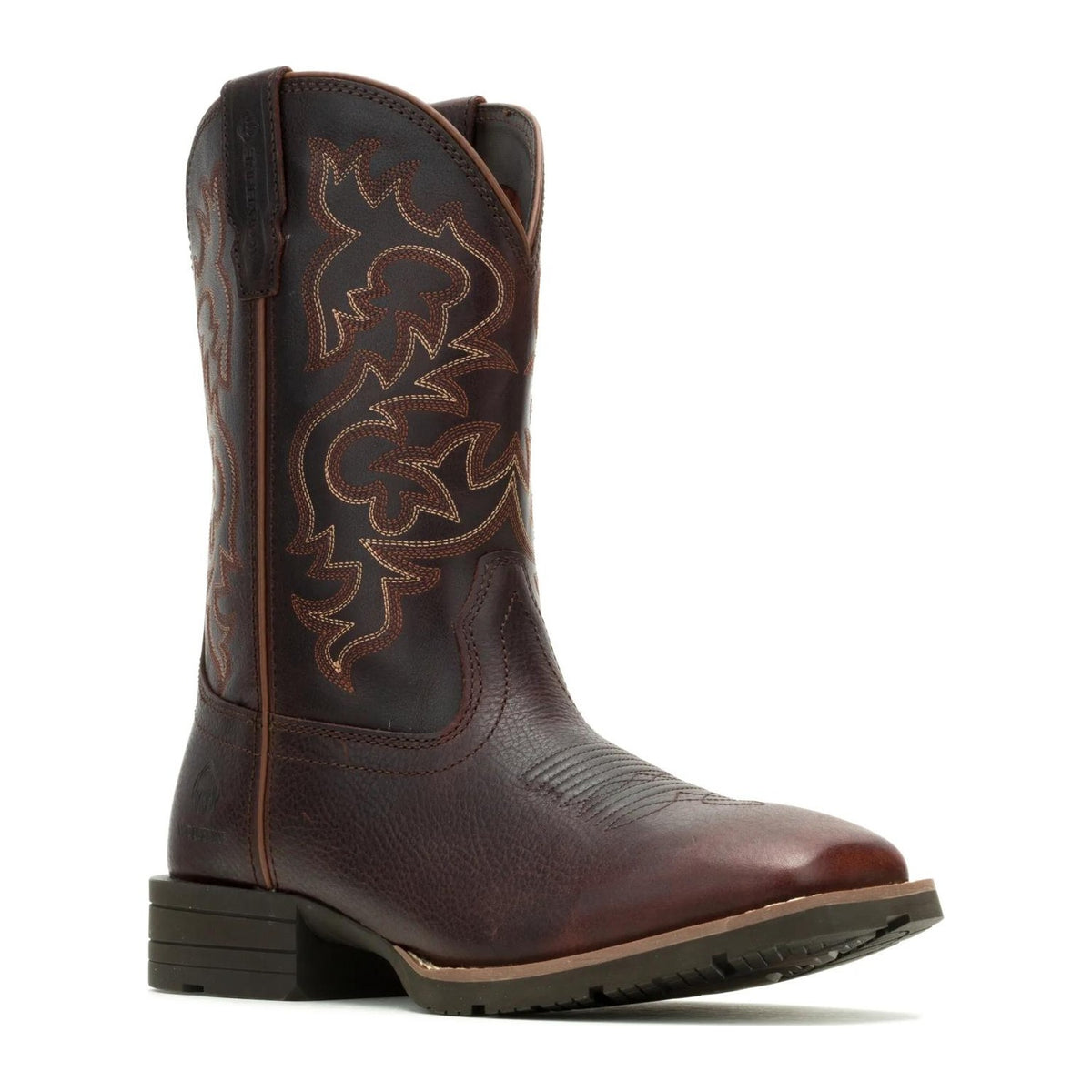 Wolverine Men's Wheatland Saddle Series Soft Toe Western Pull On Work Boot - Clove - W260039 7 / Medium / Clove - Overlook Boots