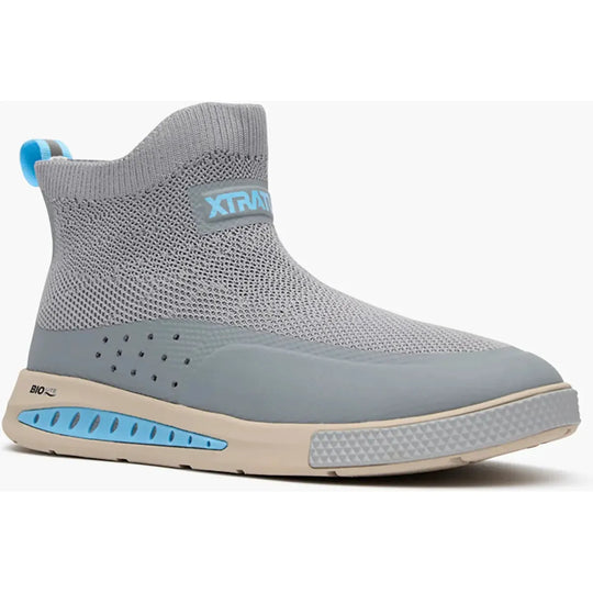 Xtratuf Men's DriftTech Slip Resist Ankle Deck Sport Boot- Grey- XADSMK10 7 / Medium / Gray - Overlook Boots