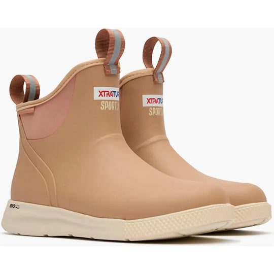 Xtratuf Women's Ankle 6" Waterproof Slip Resist Deck Sport Boot- Cork- XADSW900 - Overlook Boots