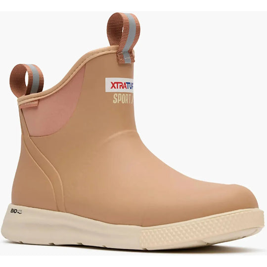Xtratuf Women's Ankle 6" Waterproof Slip Resist Deck Sport Boot- Cork- XADSW900 5 / Medium / Tan - Overlook Boots