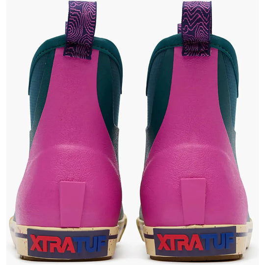 Xtratuf Women's Camp Waterproof Slip Resistant Ankle Deck Boot- Teal- XWADBC30 - Overlook Boots