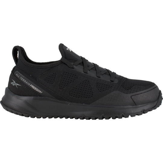 Reebok Men's Trail Running Oxford Steel Toe Terrain Work Shoe- Black- RB4090 - Overlook Boots