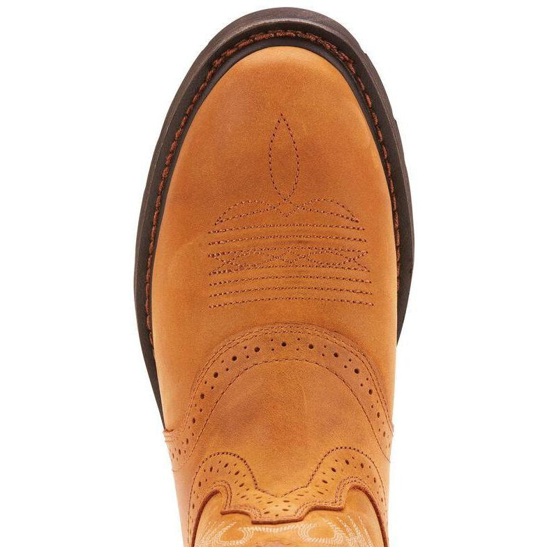 Ariat Men's Sierra Saddle 10" Soft Toe Pull-On Western Work Boot - 10002304 - Overlook Boots