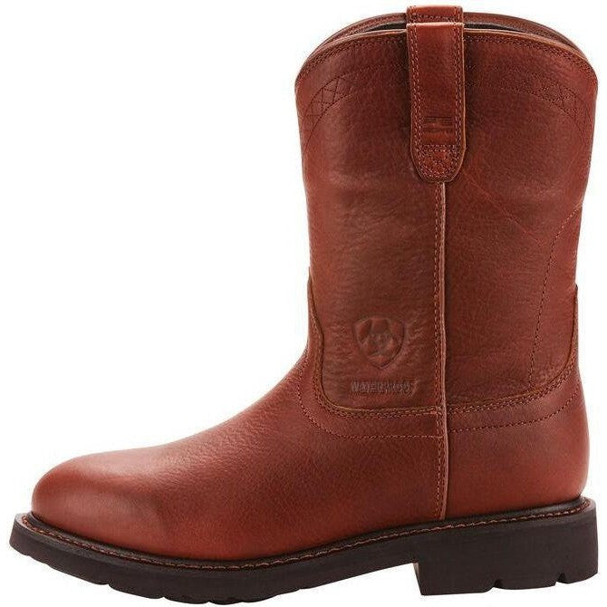 Ariat Men's Sierra 10" Soft Toe Waterproof Work Boot - Sunshine - 10002385 - Overlook Boots