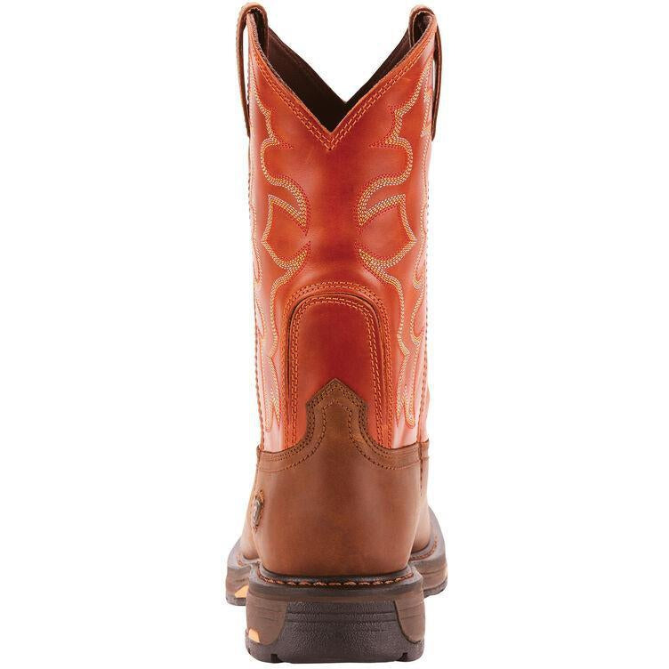 Ariat Men's WorkHog 11" Wide Square Soft Toe Western Work Boot- Earth 10005888 - Overlook Boots