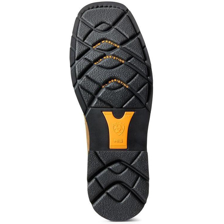 Ariat Men's Sierra 10" Wide Square Steel Toe Western Work Boot- Bark- 10010134 - Overlook Boots