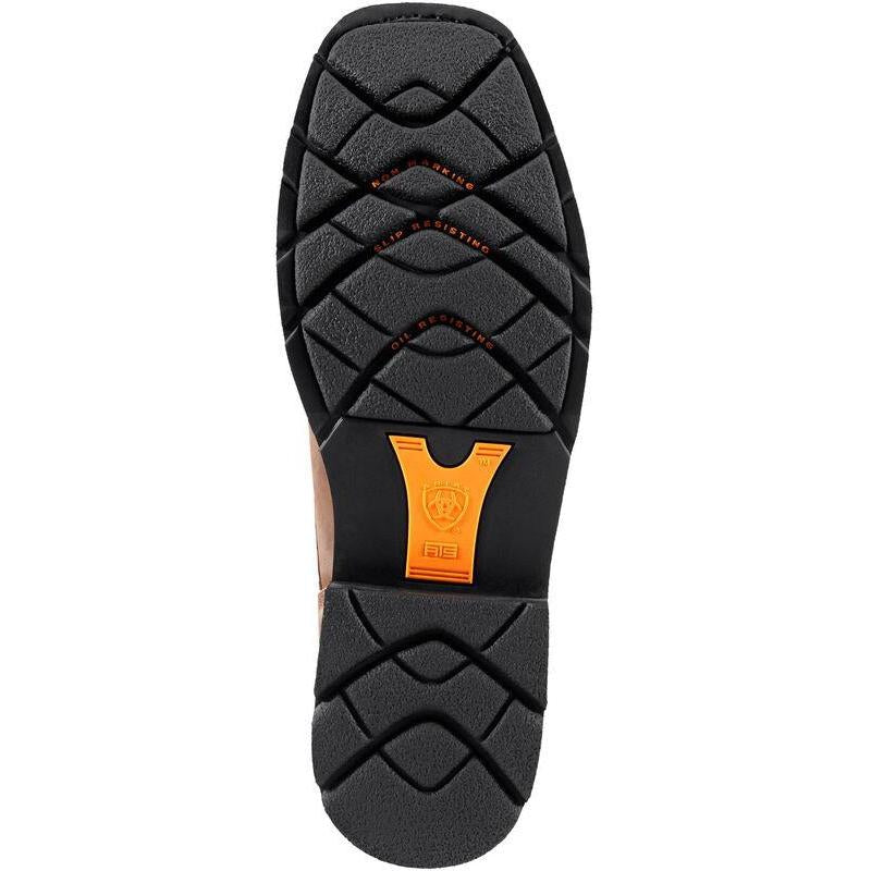 Ariat Men's Cascade 8" Wide Square Soft Toe Western Work Boot- Brown- 10011916 - Overlook Boots