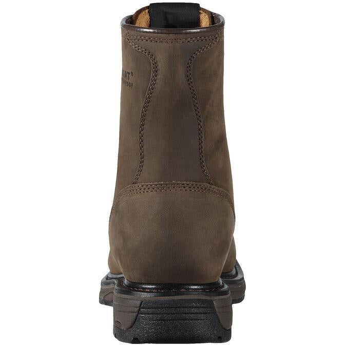Ariat Men's WorkHog 8" Soft Toe Waterproof Western Work Boot - Oily Brown - 10011939 - Overlook Boots