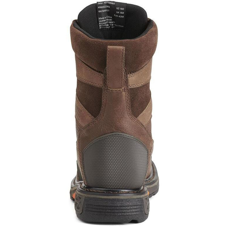 Ariat Men's OverDrive 8" Wide Square Composite Toe Waterproof Work Boot - 10012940 - Overlook Boots