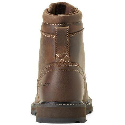 Ariat Men's Groundbreaker 6" Soft Toe Work Boot - Brown - 10016256 - Overlook Boots