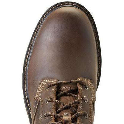 Ariat Men's Groundbreaker 6" Soft Toe Work Boot - Brown - 10016256 - Overlook Boots