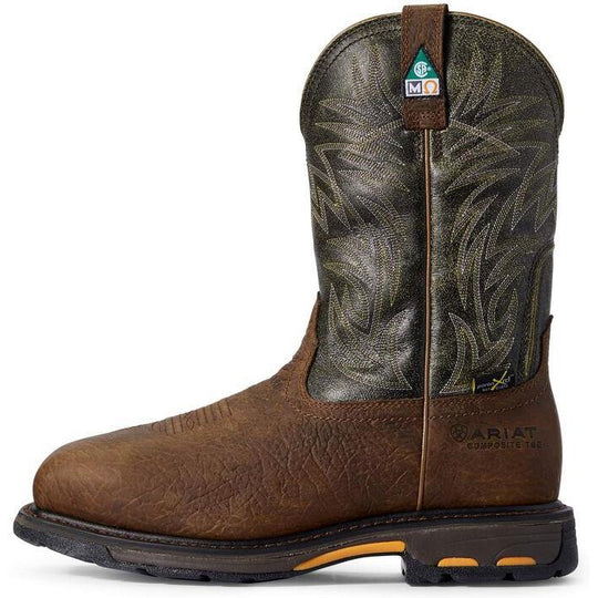 Ariat Men's WorkHog CSA 11" Comp Toe Metguard Work Boot Brown 10017174 - Overlook Boots