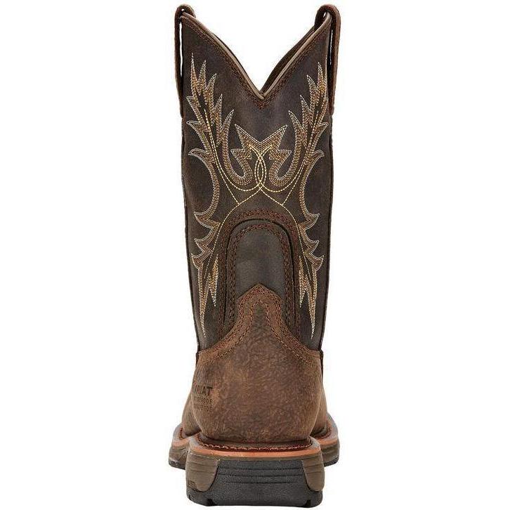 Ariat Men's WorkHog 11" Composite Toe Waterproof Western Work Boot - Bruin Brown - 10017420 - Overlook Boots