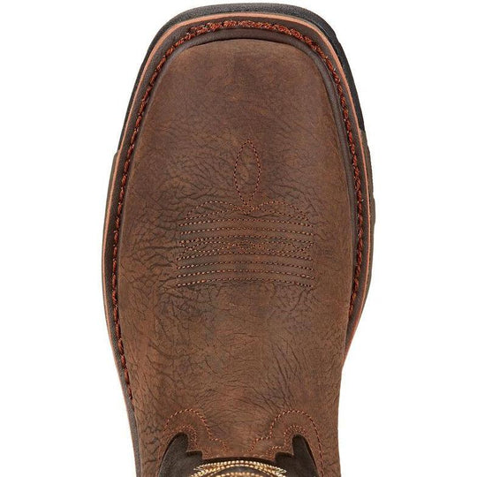 Ariat Men's WorkHog 11" Soft Toe Western Work Boot - Bruin Brown - 10017436 - Overlook Boots