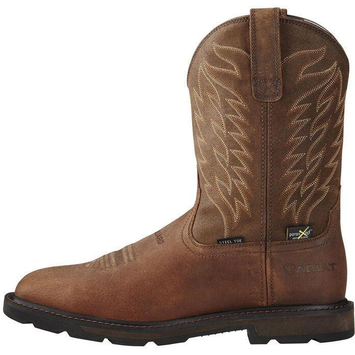 Ariat Men's Groundbreaker 10" Steel Toe Waterproof MetGuard Western Work Boot - 10020063 - Overlook Boots
