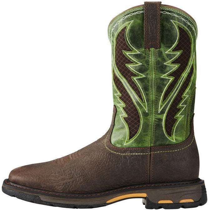 Ariat Men's WorkHog VentTEK 11" Wide Composite Toe Western Work Boot - 10020084 - Overlook Boots