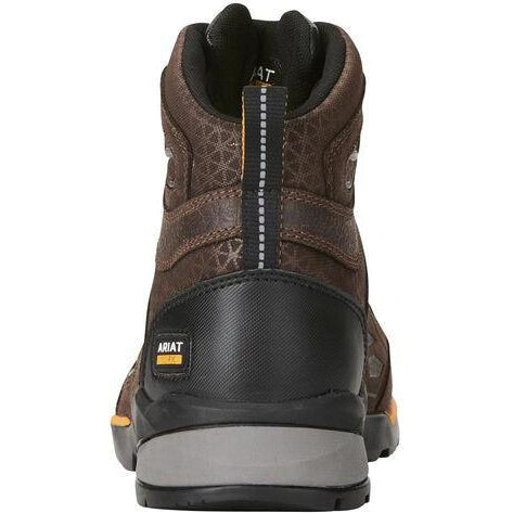 Ariat Men's Rebar Flex 6" Comp Toe Work Boot- Chocolate Brown 10021495 - Overlook Boots
