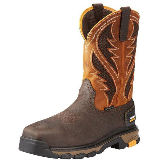 Ariat Men's Intrepid VentTEK 11" Composite Toe Work Boot - Brown - 10023042 7.0 / Medium / Brown - Overlook Boots