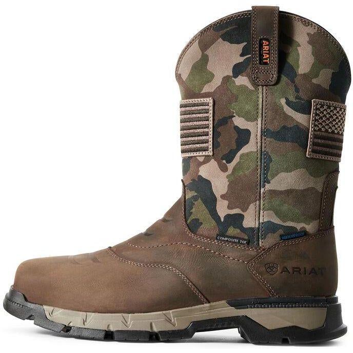 Ariat Men's Rebar Flex Patriot 10" Composite Toe Western Work Boot - 10029518 - Overlook Boots