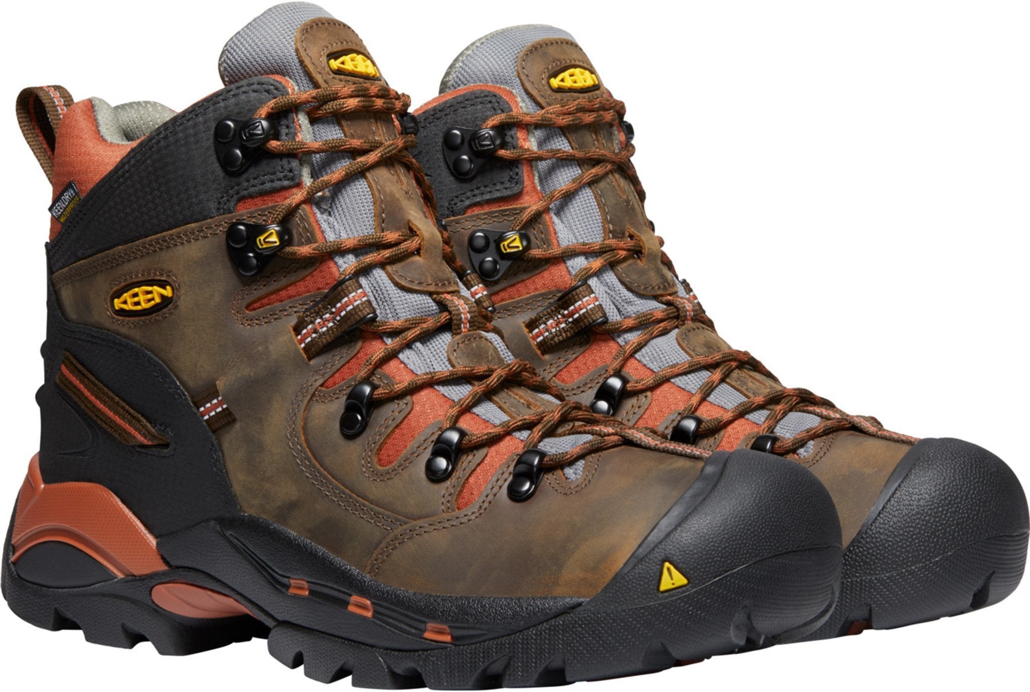 KEEN Utility Men's Pittsburgh 6" Soft Toe WP Work Boot- Brown- 1009709 7 / Medium / Brown - Overlook Boots