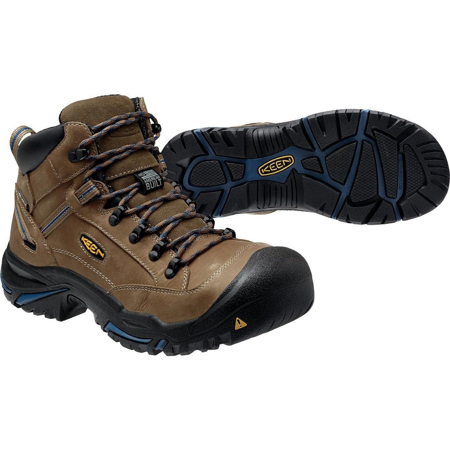 Keen Utility Men's Braddock USA Built Steel Toe Waterproof Work Boot Brown 1012771 - Overlook Boots