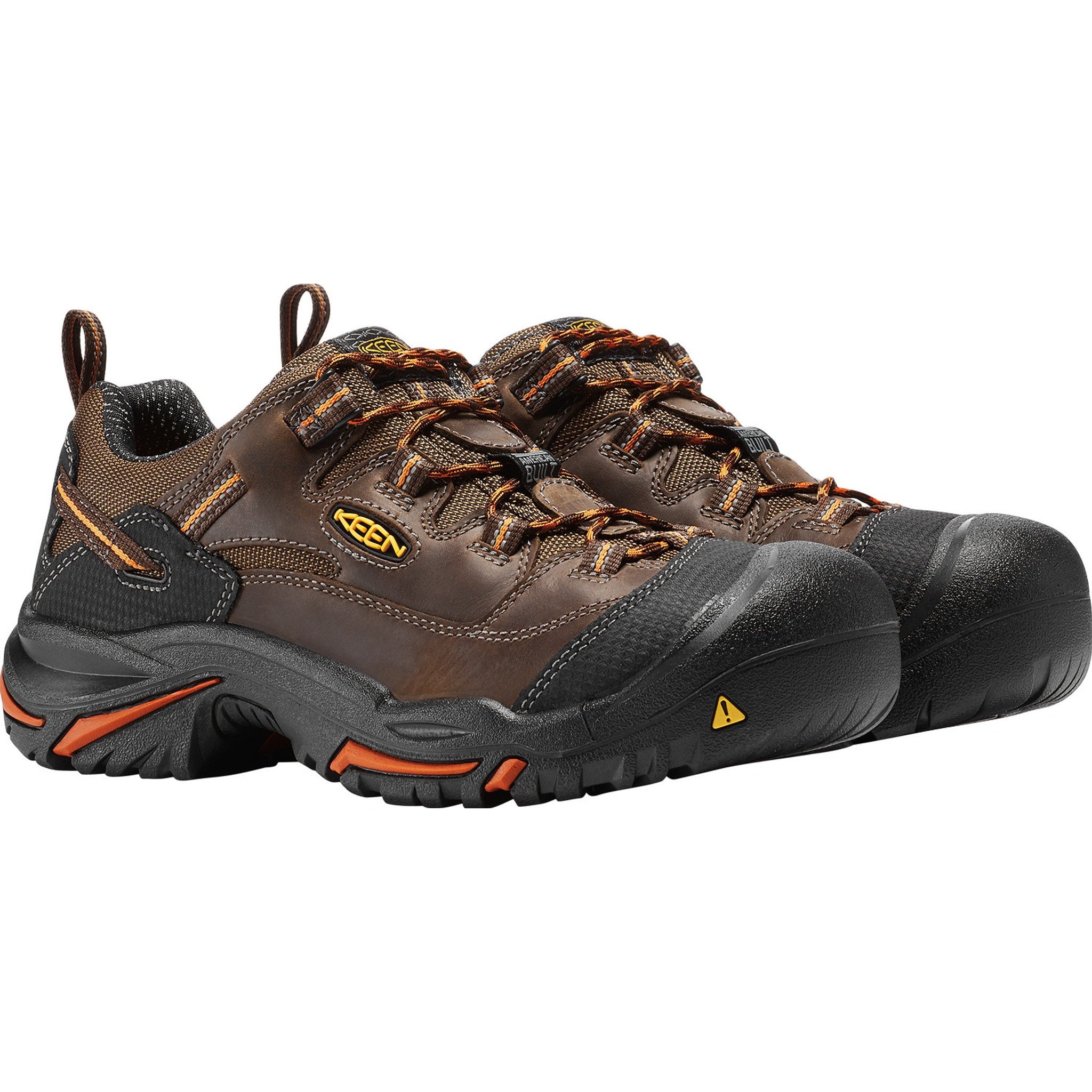KEEN Utility Men's Braddock Low Soft Toe WP Work Shoe Cascade- 1014606 7 / Medium / Raven/Estate Blue - Overlook Boots