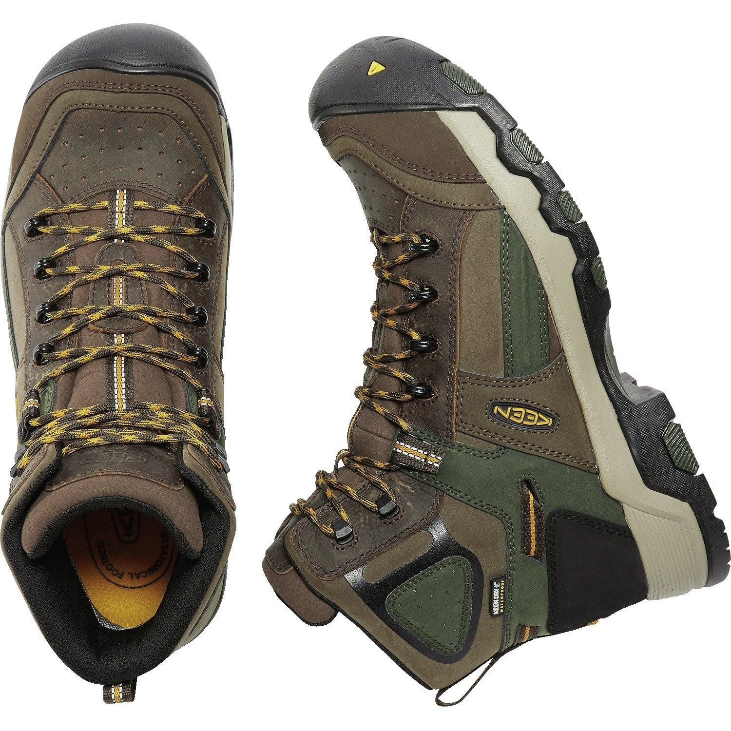Keen Utility Men's Davenport 6" Mid Comp Toe WP Work Boot - Brown - 1016962  - Overlook Boots