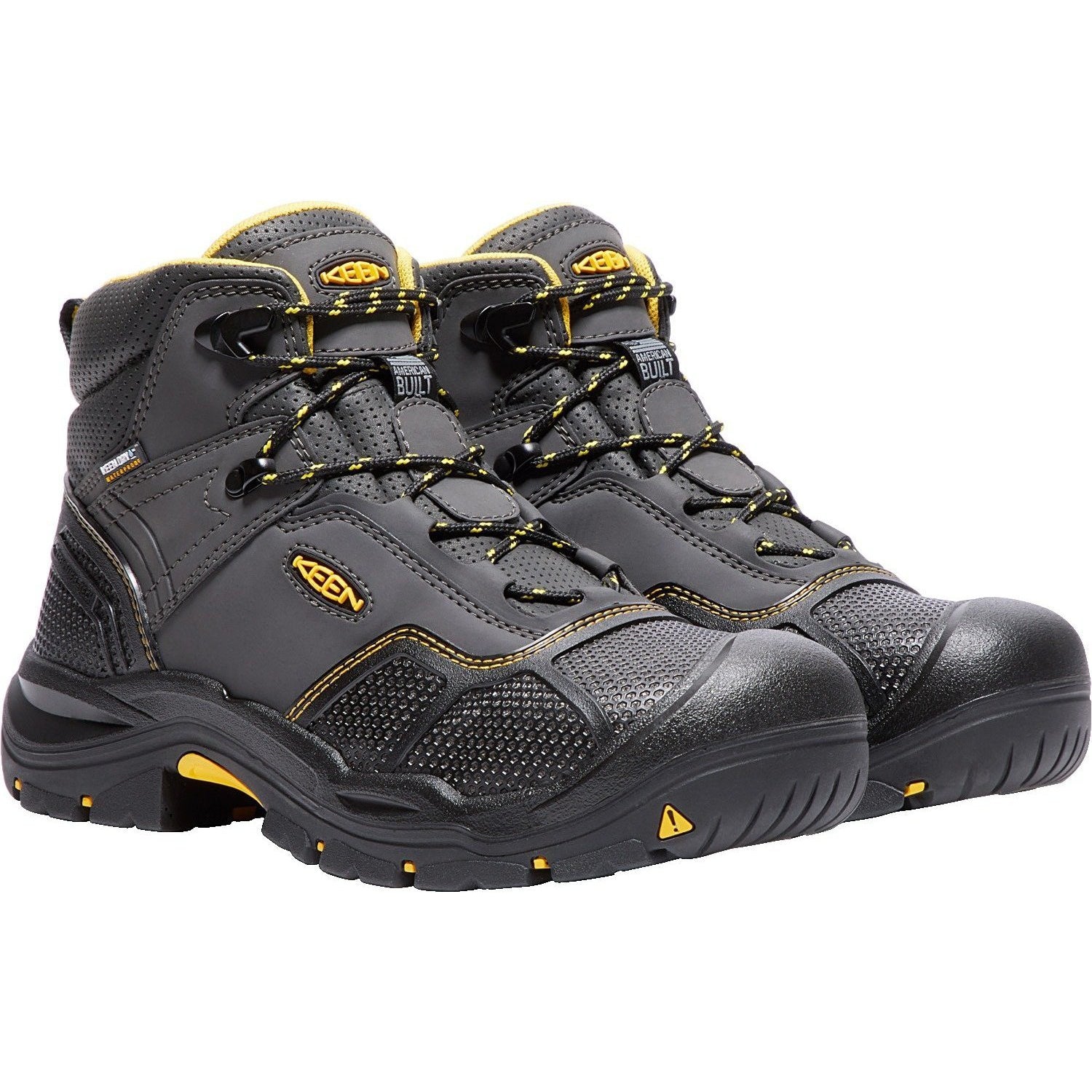 Keen Utility Men's Logandale American Built Steel Toe Work Boot - Black - 1017828 8 / Medium / Black - Overlook Boots