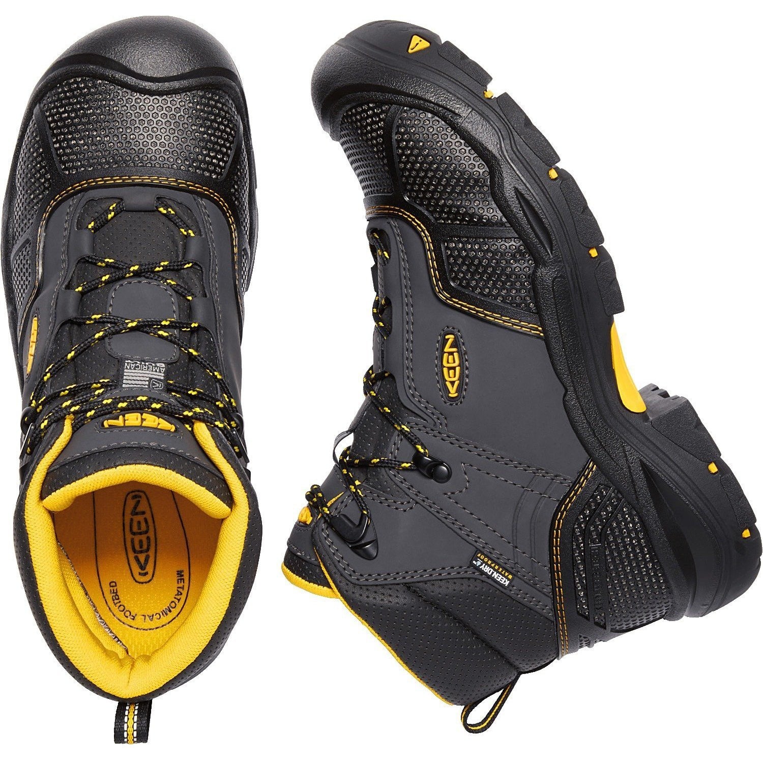 Keen Utility Men's Logandale American Built Steel Toe Work Boot - Black - 1017828 - Overlook Boots