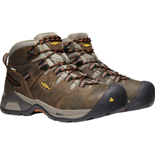 Keen Utility Men's Detroit Extreme Waterproof Soft Toe Work Boot - Brown - 1020039 7.0 / Medium / Brown - Overlook Boots