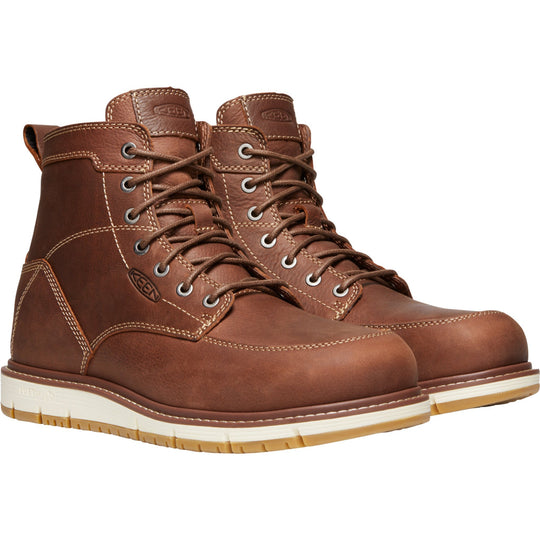 KEEN Utility Men's San Jose 6" Aluminum Toe Waterproof Work Boot - 1020055 7.0 / Medium / Brown - Overlook Boots