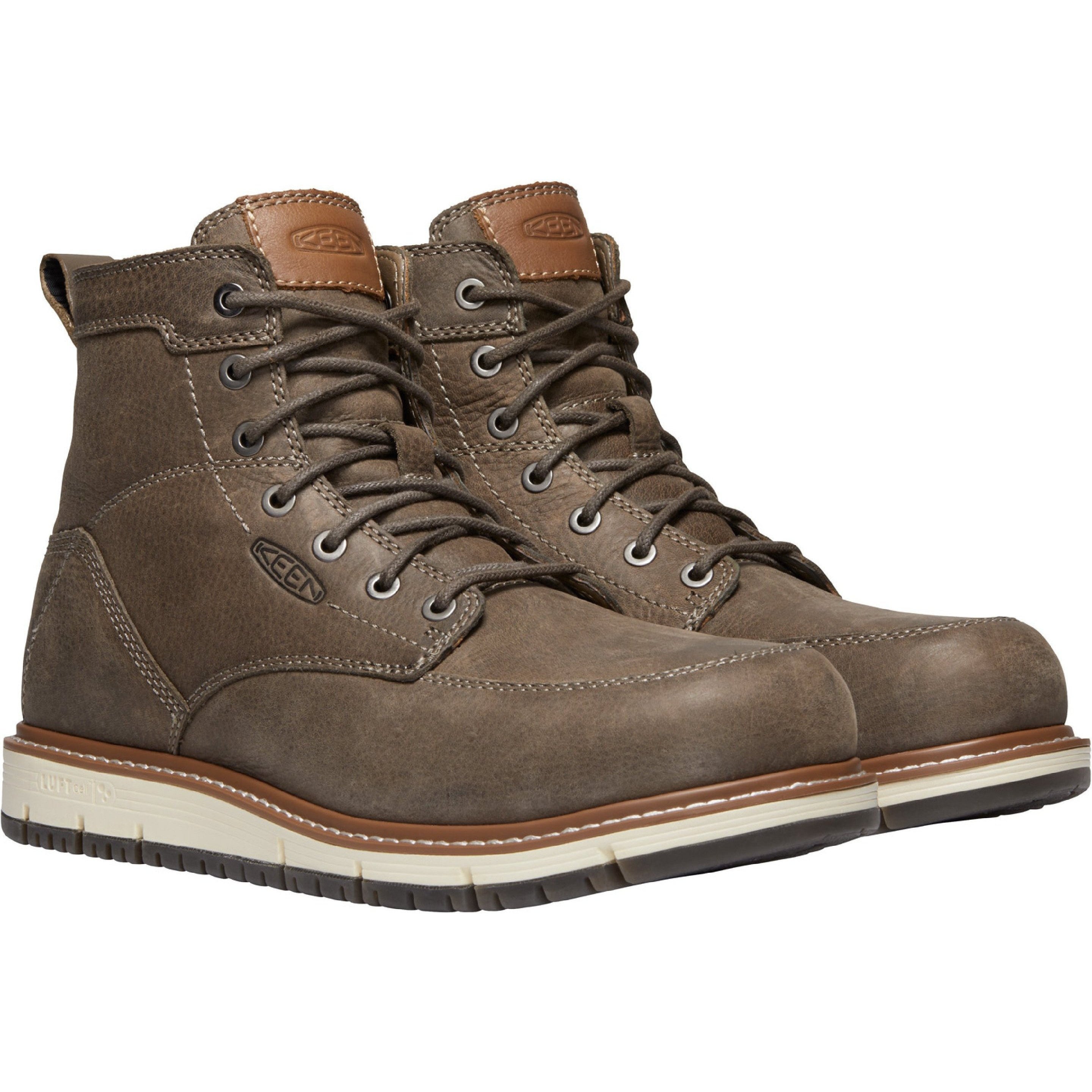 Keen Utility Men's San Jose 6" Aluminum Toe Work Boot Brown 1020057 8 / Medium / Brown - Overlook Boots