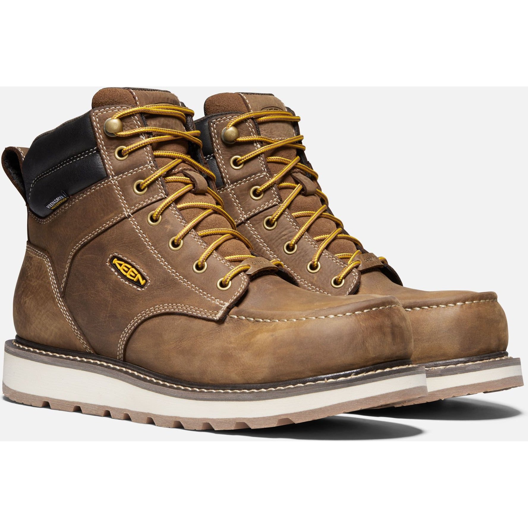 Keen Utility Men's Cincinnati 6" Carbon-Fibre Toe Wedge WP Work Boot 1023222 7 / Medium / Belgian/Sandshell - Overlook Boots