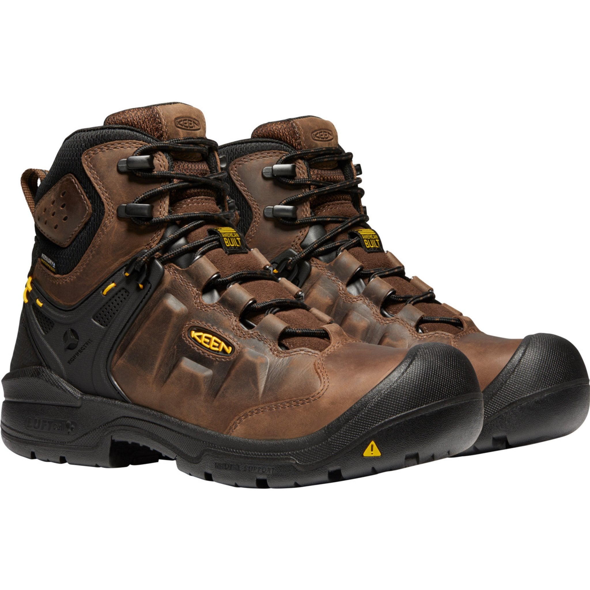 Keen Utility Women's Dover 6" Carbon-Fiber Toe WP Work Boot - 1024210 5 / Medium / Brown - Overlook Boots