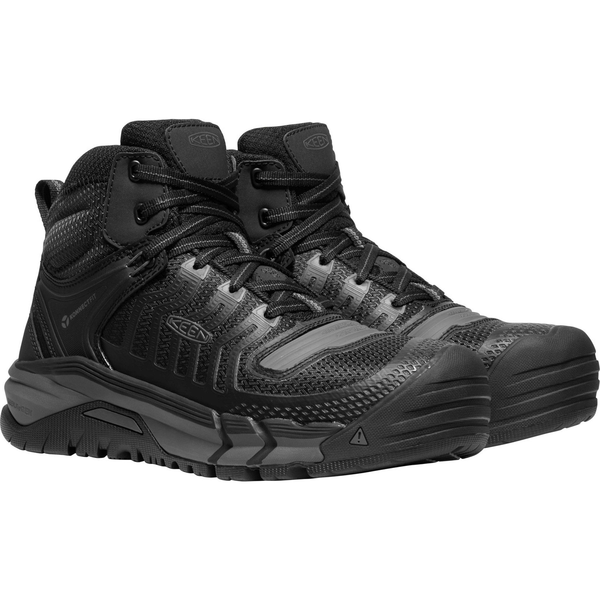 Keen Utility Men's Kansas City Mid Carbon-Fiber Toe Work Boot- 1025617 7 / Medium / Black - Overlook Boots