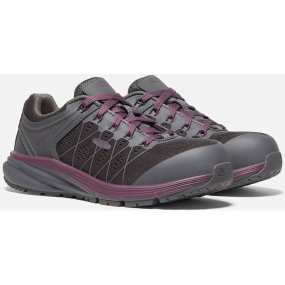 Keen Utility Women's Vista Energy Fiber Toe Work Shoe -Prune Purple- 1026985 5 / Medium / Purple - Overlook Boots
