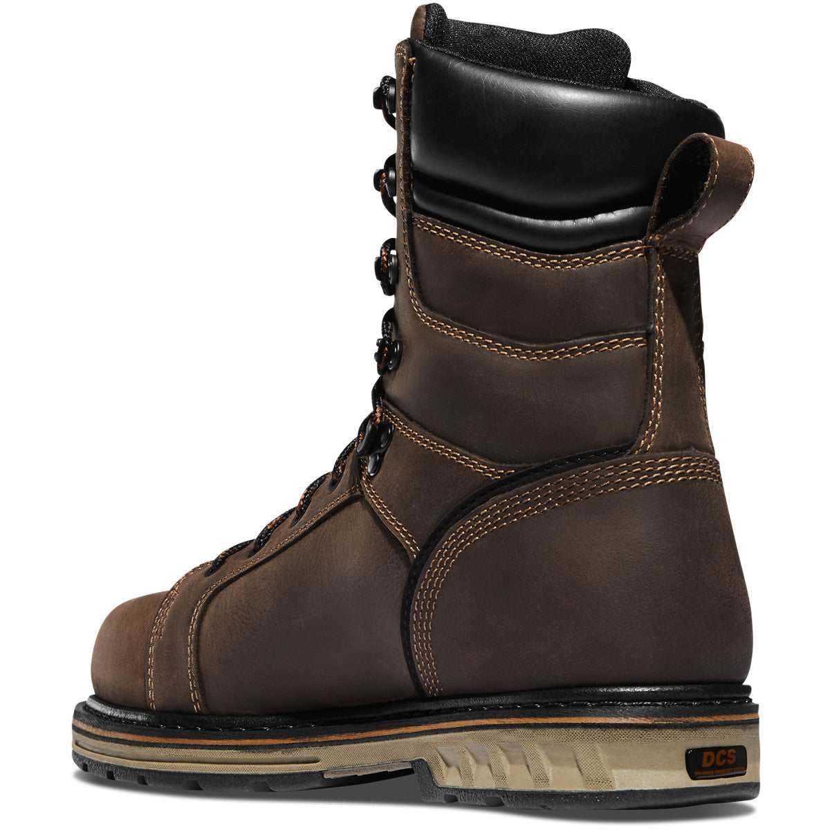 Danner Men's Steel Yard 8" Steel Toe Waterproof Work Boot - Brown - 12534 - Overlook Boots