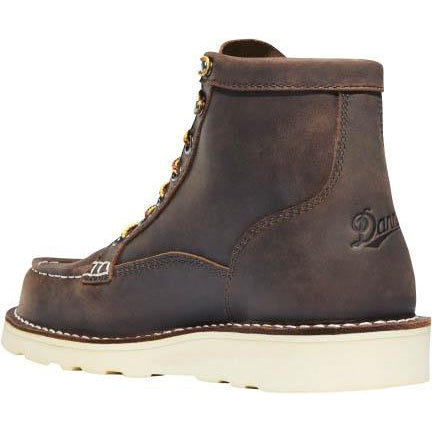 Danner Women's Bull Run 6" Steel Toe Moc Toe Wedge Work Boot - Brown - 15576 - Overlook Boots
