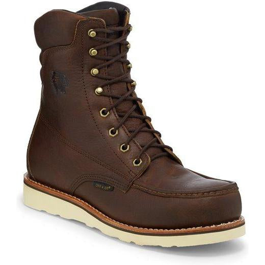 Chippewa Men's Edge Walker 8" Comp Toe WP Lace-Up Work Boot - 25347 8 / Wide / Brown - Overlook Boots