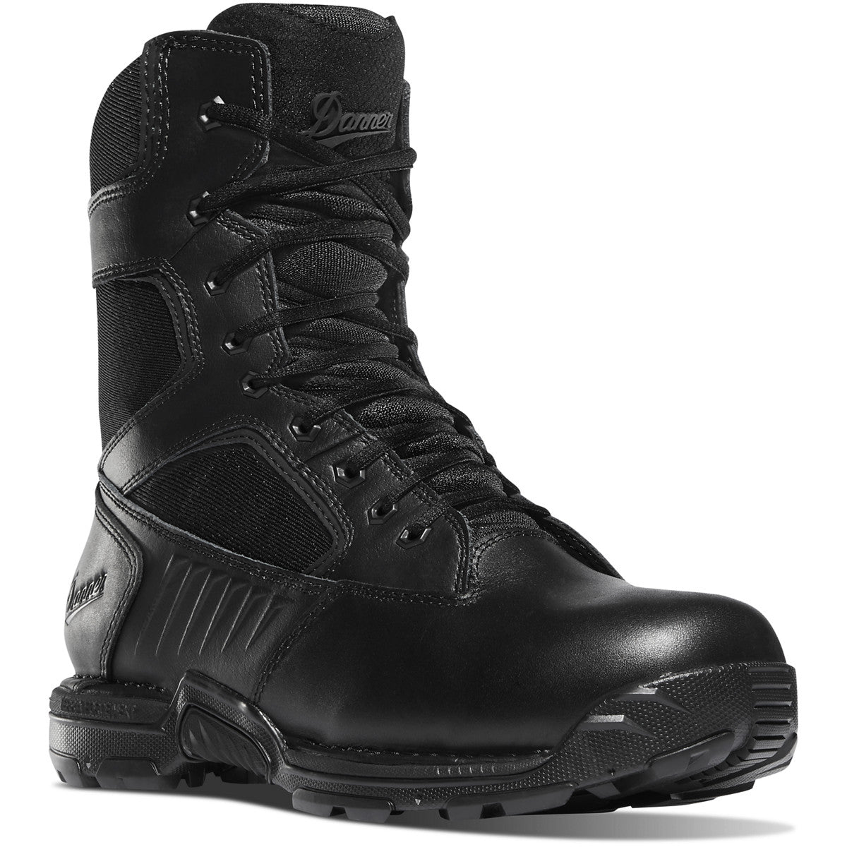 Danner Men's Striker Bolt 8" Side Zipper Waterproof Duty Boot - Black - 26634 7 / Medium / Black - Overlook Boots