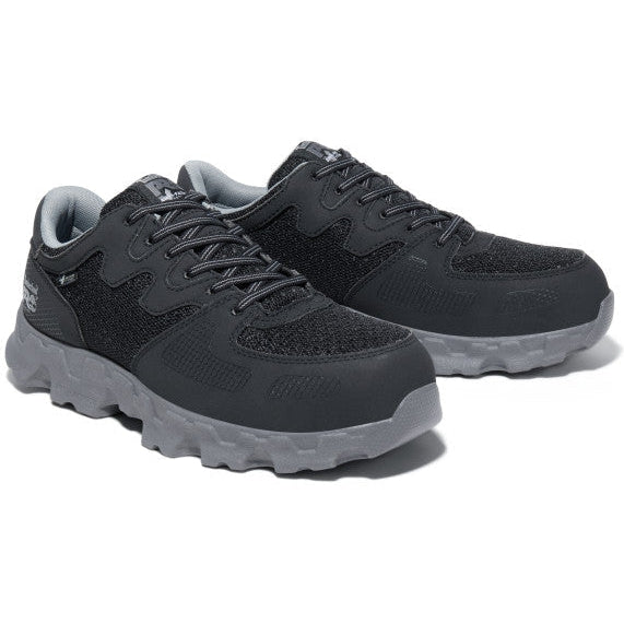 Timberland Pro Men's Powertrain Alloy Toe Sneaker Work Shoe -Black- TB092649001 7 / Medium / Black/Grey - Overlook Boots