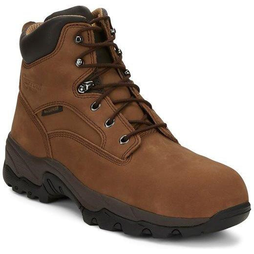 Chippewa Men's Graeme 6" Composite Toe Waterproof Lace-Up Work Boot - Brown - 55161 8 / Medium / Brown - Overlook Boots