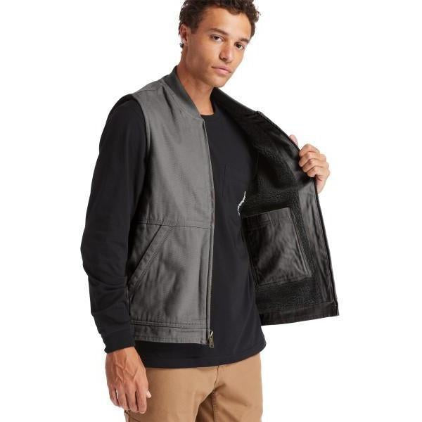 Timberland Pro Men's Gritman Lined Work Vest - Pewter - TB0A1VBF060 - Overlook Boots