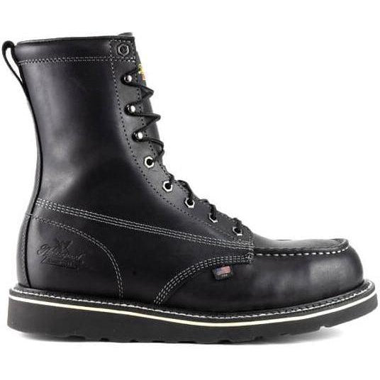 Thorogood Men's American Heritage Midnight 8" Stl Toe USA Made Wedge Work Boot - 804-6208  - Overlook Boots
