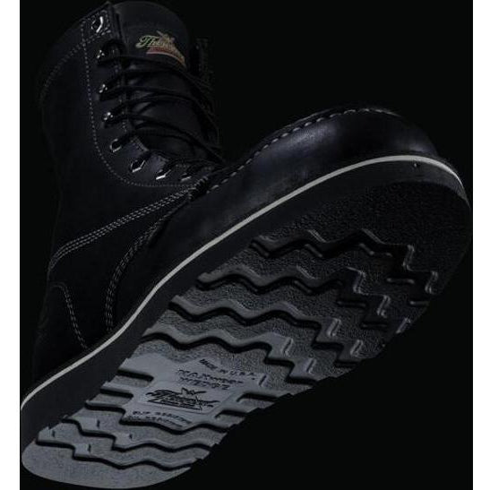 Thorogood Men's American Heritage Midnight 8" Steel Toe USA Made Wedge Work Boot - 804-6208 - Overlook Boots