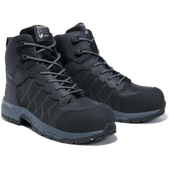 Timberland Pro Men's Payload 6" Composite Toe Work Boot- Black- TB0A27JB001 7 / Medium / Black - Overlook Boots