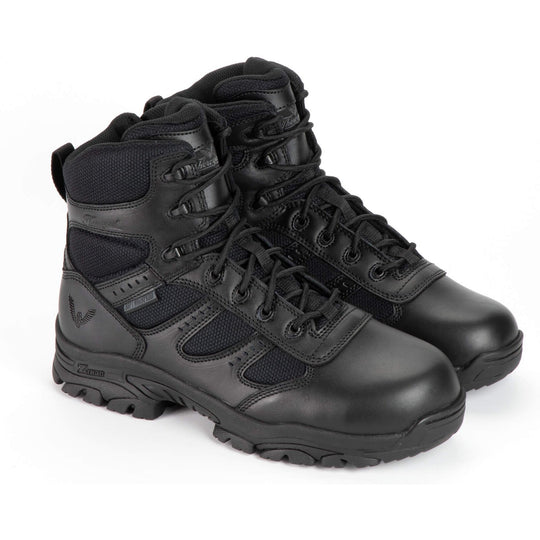 Thorogood Men's The Deuce 6" Waterproof Side Zipper Duty Boot - Black - 834-6218 7.0 / Medium / Black - Overlook Boots